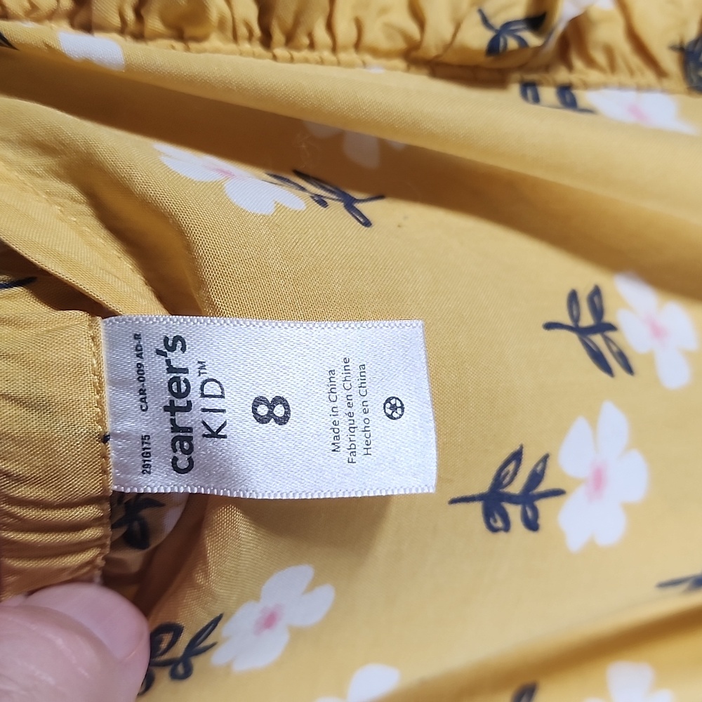 Carter's Sun dress with flowers Girls Size 8 - Picture 3 of 5